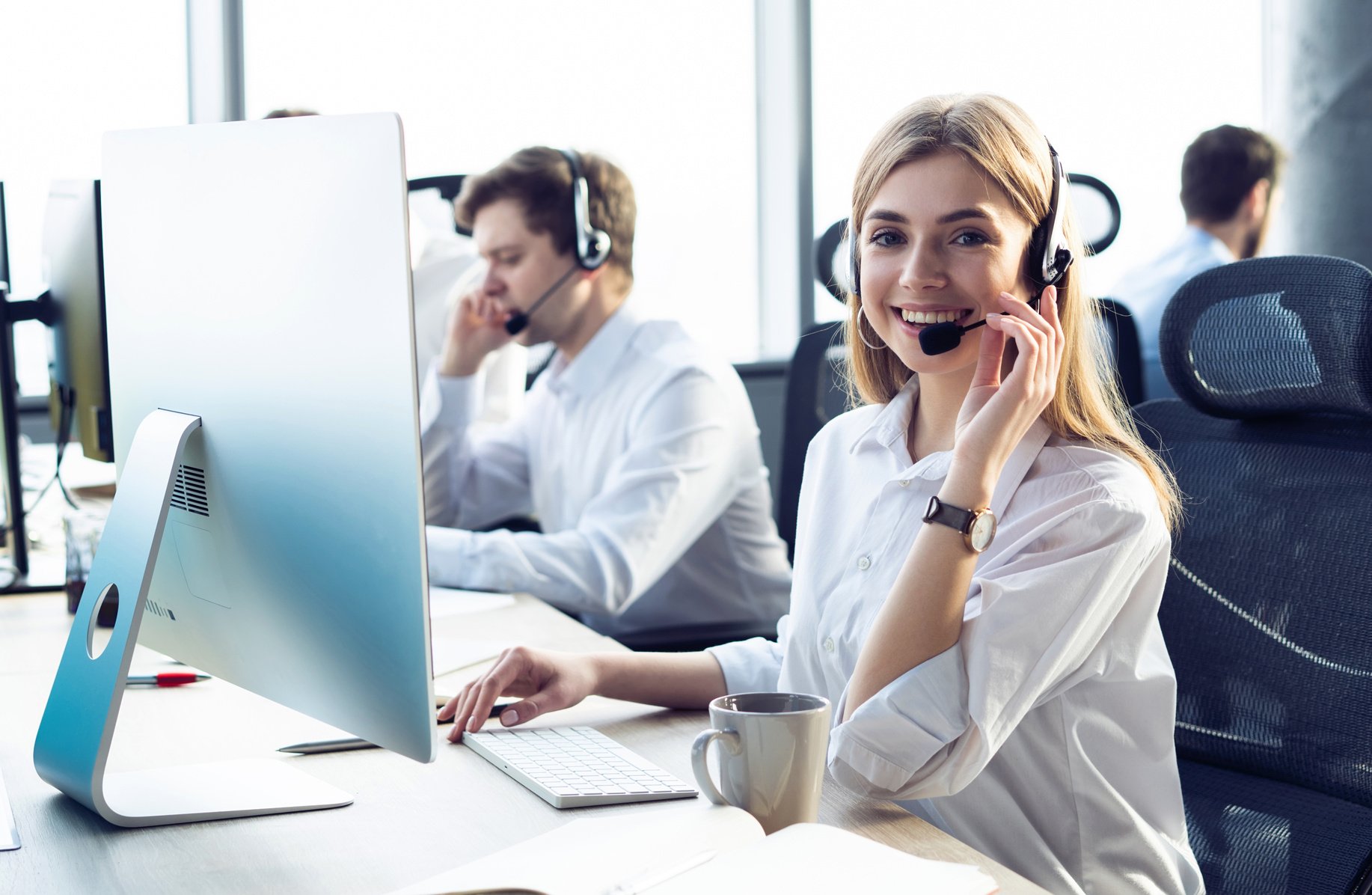 Female Customer Support Operator